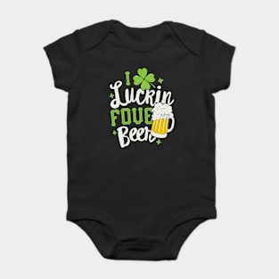 I Luckin Fove Beer Baby Bodysuit